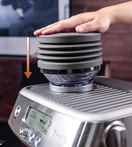 Silicone Bellow for Breville Espresso Machines - Extended hopper accessory designed for effective coffee residue removal, featuring food-grade, BPA-free silicone material, and compatibility with various Breville models.