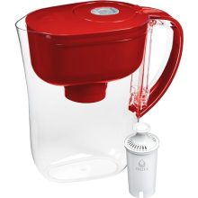 Brita Metro Water Filter Pitcher in Fiery Red with SmartLight Indicator – 6-Cup Capacity for Cleaner, Fresher-Tasting Water