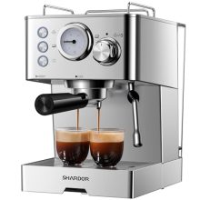 SHARDOR 20 Bar Espresso Machine | Fast Heating Coffee Maker with Milk Frother and 50 Oz Water Tank