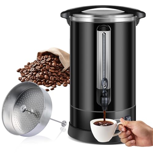 WerkWeit 80-Cup Coffee Urn – Large Commercial Stainless Steel Coffee Maker with Quick Brew and Easy Maintenance