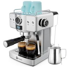 Frossvt 20 Bar Espresso Machine with Milk Frother, Art Pen, and Large Water Tank
