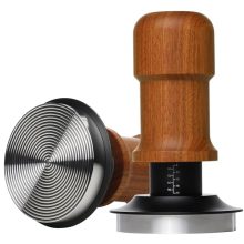 Premium 58mm Espresso Tamper with 30lb Calibrated Spring, Stainless Steel Base, and Mahogany Handle – Ideal for 58mm Portafilters