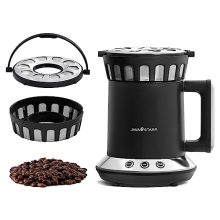 JAVASTARR Electric Coffee Roaster Machine for Home Use, 1200W, featuring a glass observation window