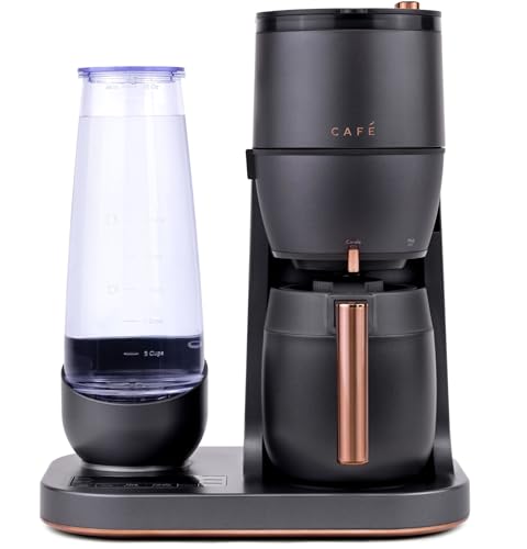 Matte Black Café Specialty Grind and Brew Coffee Maker with WiFi, Adjustable Burr Grinder, and 10-Cup Thermal Carafe