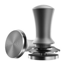 HOONGKAI 51mm Espresso Tamper with adjustable depth guide, stainless steel base, and ergonomic handle. Ideal for consistent tamping with Breville 51mm portafilters