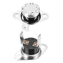 uxcell KSD301 Thermostat 90°C / 194°F Temperature Switch for Microwaves, Ovens, and Coffee Makers - 2 Pack with Bakelite Material