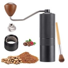Manual Coffee Bean Grinder Popsweeter C38 with Stainless Steel Conical Burr – Perfect for Home, Office, and Travel Brewing