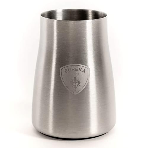 Eureka Hand Brew Coffee Dosing Cup – 80g Stainless Steel Coffee Cup for Manual Brewing with Eureka Logo