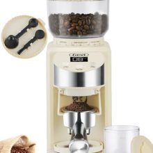 Gevi Electric Burr Coffee Grinder with 35 Grind Settings for Espresso, Drip Coffee, and French Press, featuring a large capacity bean box and ground coffee container