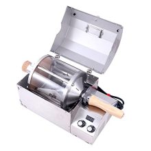Fatamorgana Electric Home Coffee Roaster with direct flame simulation, 5mm quartz glass, and stainless steel housing, ideal for roasting coffee beans and nuts