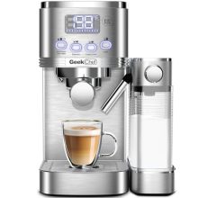 Geek Chef 20 Bar Espresso Machine with Automatic Milk Frother | 7-in-1 Coffee Maker for Home and Office