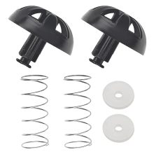 Close-up of Ohoho Brew Basket Water Stop Valve Kit for Hamilton Beach FlexBrew, showing stainless steel springs and silicone pads.