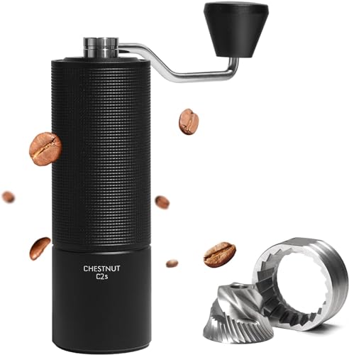 TIMEMORE Chestnut C2S Manual Coffee Grinder with CNC Stainless Steel Burr and Adjustable Settings