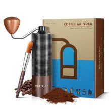 Compact and Durable ECORELAX Manual Coffee Grinder with Stainless Steel Burrs, Adjustable Grind Settings, and Portable Design