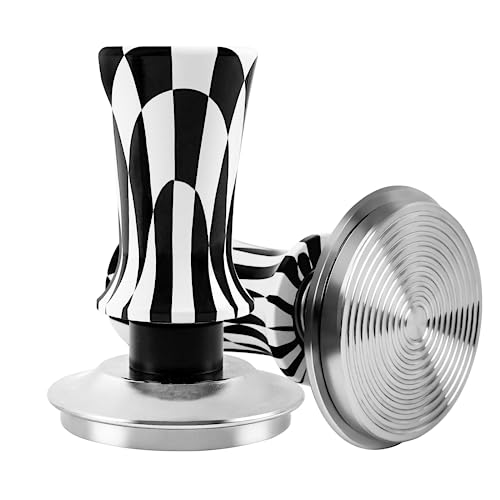 53mm Calibrated Espresso Tamper with Spring-Loaded Mechanism – Stainless Steel Tool for Perfect Coffee Tamping