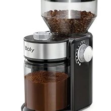 Electric Adjustable Mill Coffee Bean Grinder - Black with 18 Grind Settings and Customizable Quantity for Espresso, Drip Coffee, and French Press