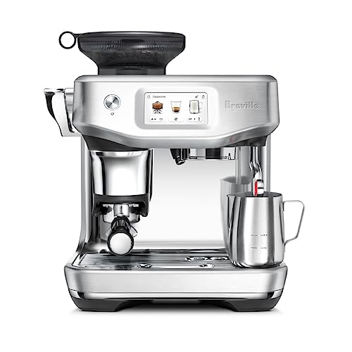 Breville Barista Touch Impress Espresso Machine BES881BSS, Brushed Stainless Steel with touchscreen and built-in grinder