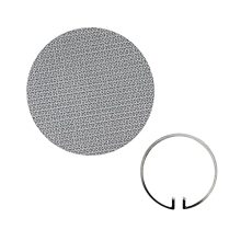53mm Stainless Steel Espresso Puck Screen Kit with Circlip for 9Barista Espresso Machines 