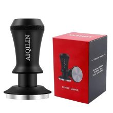 AIQILIN 53mm Stainless Steel Espresso Tamper with Ergonomic Black Handle and Calibrated Spring is 