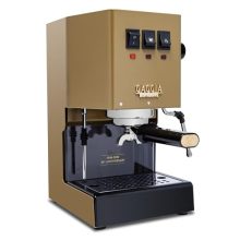 Gaggia Classic Evo Pro Espresso Machine in Gold, 85th Anniversary Edition with Stainless Steel Portafilter and Commercial Steam Wand