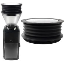 Silicone Coffee Hopper Bellow for Baratza Encore ESP with Metal Lid - Air Blaster Cleaning Tool