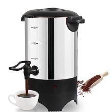 Fooikos 30-Cup Electric Coffee Urn – 4.5 Liter Stainless Steel Coffee Maker with Removable Filter