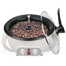 Upgrade 110V Coffee Roaster Machine – Electric coffee bean roaster with adjustable temperature, timer function, and transparent lid