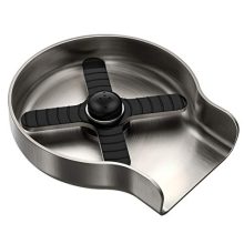 HGN Metal Glass Rinser for Kitchen Sinks: Efficient Stainless Steel Bottle and Cup Washer with Brush Nickel Finish