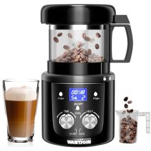 WantJoin Coffee Bean Roaster Machine with transparent thickened glass, adjustable timer, LED display