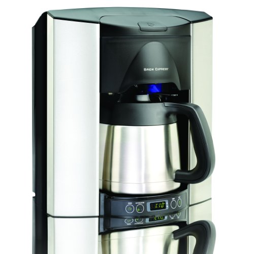 Brew Express - BEC-110 Countertop Automatic Coffee System with water line connection, ideal for continuous brewing of single cups and carafes