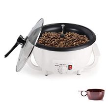 Home Coffee Bean Roaster Machine with 750g capacity, featuring a non-stick pan, heat-resistant plastic body, and adjustable temperature settings for efficient and versatile roasting