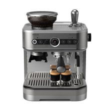 Philips Barista Brew Semi-Automatic Espresso Machine in Metal Silver with 250g bean container