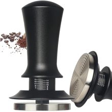 WAO ZONE 51mm Calibrated Spring Loaded Espresso Tamper with Stainless Steel Base and Aluminum Handle for Consistent Espresso Extraction