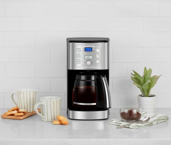 Cuisinart 14-Cup Programmable Coffee Maker (Renewed) with sleek design and large capacity