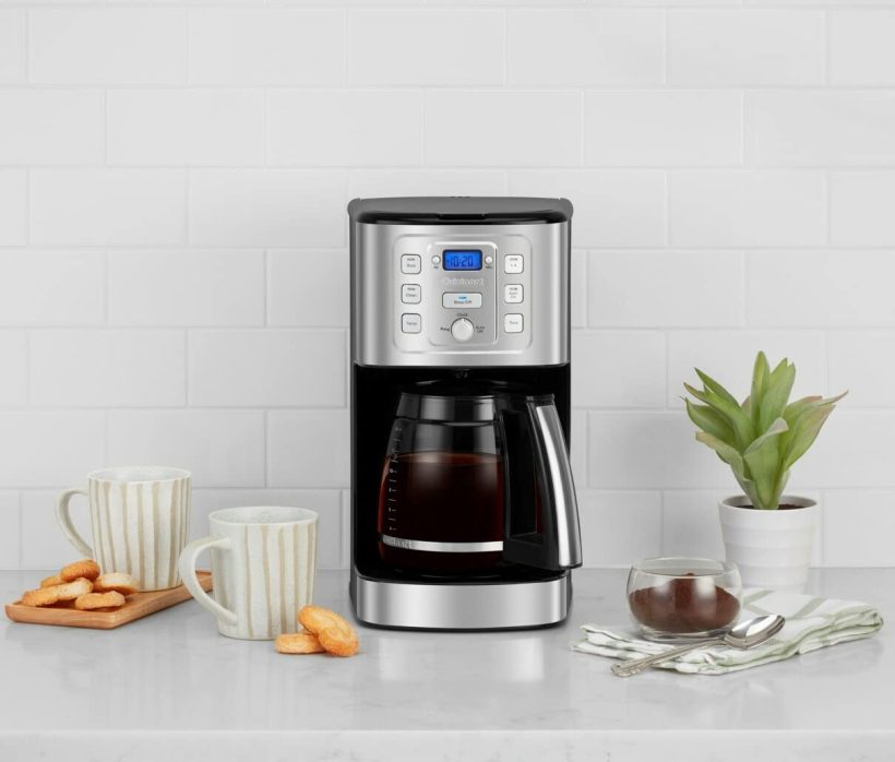 Cuisinart 14-Cup Programmable Coffee Maker (Renewed) with sleek design and large capacity