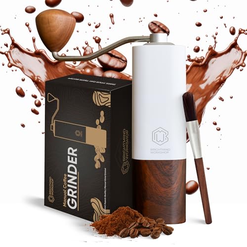 Ideal Manual Coffee Grinder with Stainless Steel Conical Burr, 30g Capacity, and Ergonomic Design for Easy Use and Travel