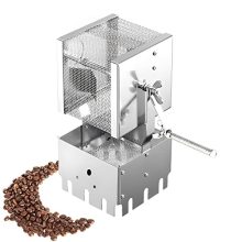 Manual Coffee Bean Roaster – 304 Stainless Steel Roasting Machine for Home Use with Capacity of 250g