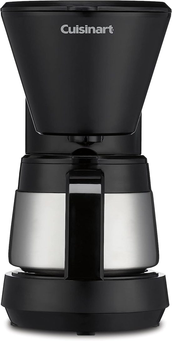 Cuisinart DCC-5570 5-Cup Coffeemaker with Stainless Steel Carafe on Kitchen Counter