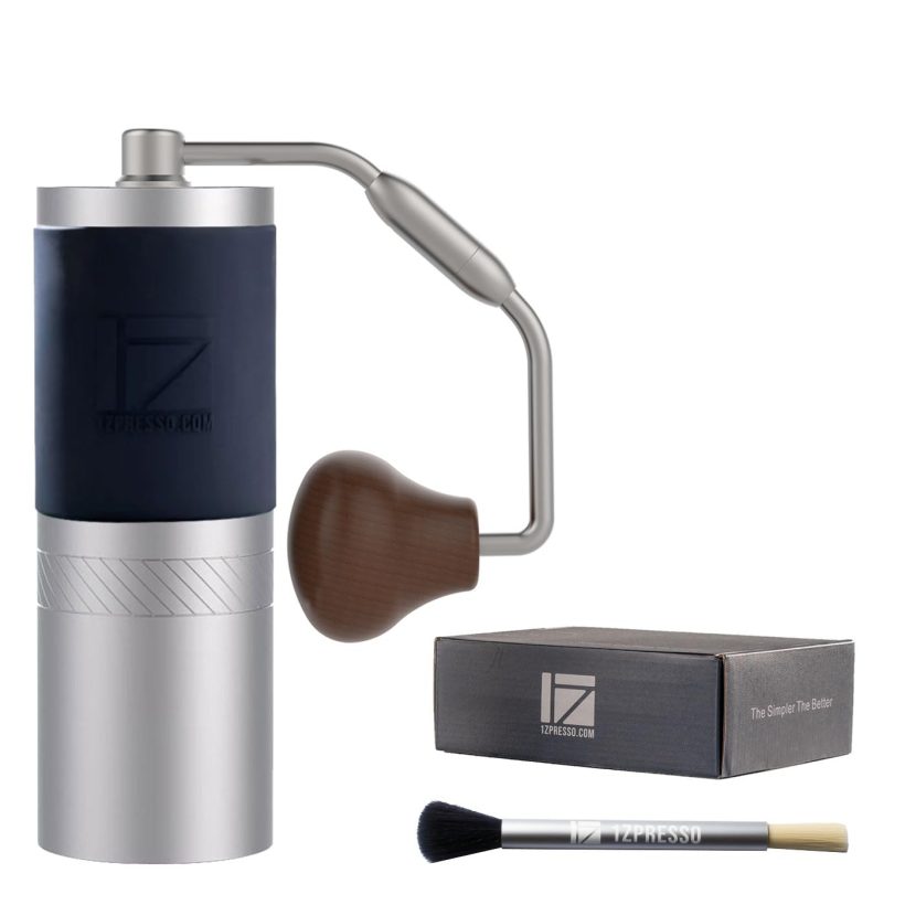 1Zpresso J Manual Coffee Grinder with Foldable Handle and Stainless Steel Conical Burr – Ideal for Home and Travel