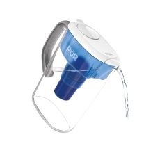 PUR 7-Cup Water Filter Pitcher in White/Blue – Compact and Efficient with Genuine PUR Filter for Better-Tasting Water