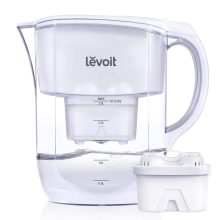 Levoit LV110WP Water Filter Pitcher - 10-Cup Capacity, 5-Layer Filtration System, BPA-Free