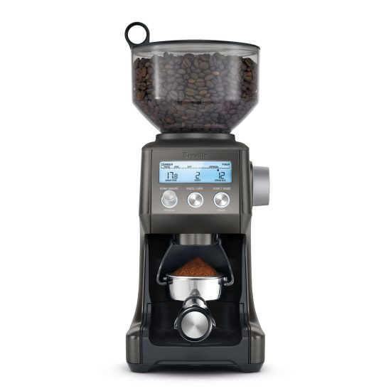 Breville Smart Grinder Pro in Black Stainless with Professional-Grade Conical Burrs