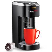 Bonsenkitchen Single Serve Coffee Maker - Fast Brewing, Compact Design, Perfect for K-Cup Pods