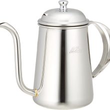 Kalita #52272 Stainless Steel Coffee Pot with fine mouth, 23.6 fl oz capacity, ideal for gas stoves