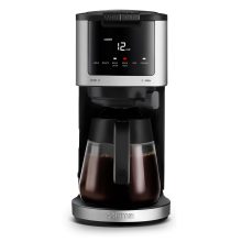 Gourmia 2-in-1 Coffee Maker with single serve and 12-cup carafe functions