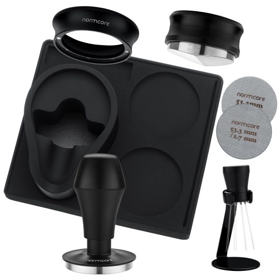 Normcore 7-in-1 Barista Kit featuring Coffee Tamper, Distributor Tool, WDT with Stand, Dosing Funnel