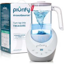 PIURIFY Hydrogen Water Pitcher with 50oz Capacity and Digital Touch Controls, BPA-Free