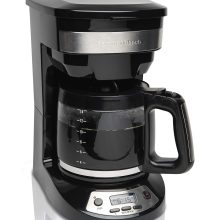 Hamilton Beach 14-Cup Programmable Coffee Maker – Features large capacity, programmable LCD clock, auto pause, and various brew options for convenience and efficiency