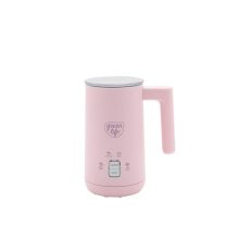 GreenLife Ceramic Electric Milk Frother - 10oz Pink Frother with Cordless Design, 4-in-1 Functionality, and Nonstick Ceramic Coating