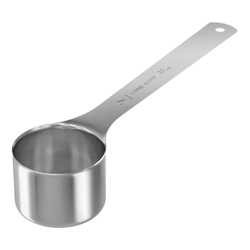 Stainless Steel 2-Tablespoon Coffee Scoop with Long Handle for Precise and Stylish Measuring